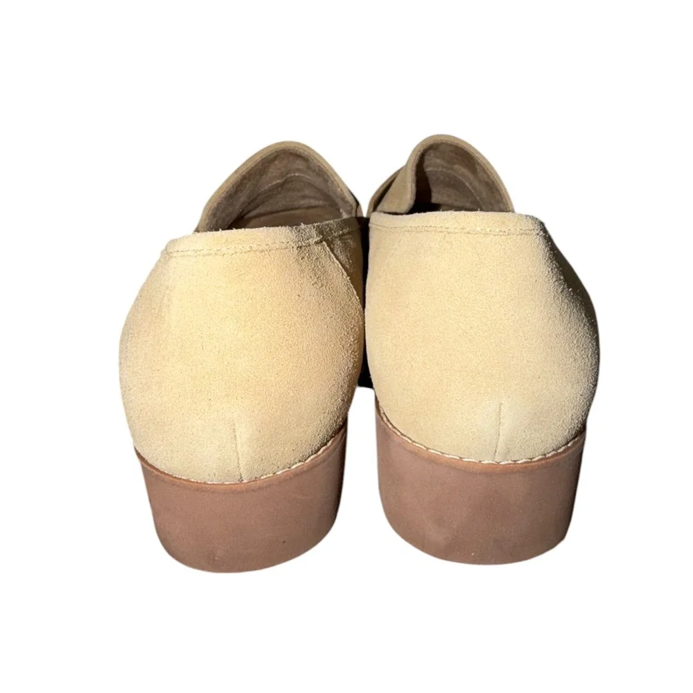 Vionic Cheryl II Suede Penny Loafers Sand Lug Sole Comfort Shoes Women's 11